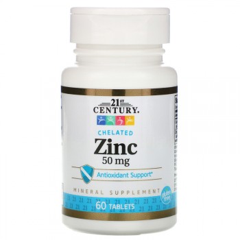 21st Century Zinc Citrate 50 мг 60 таблеток