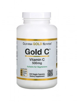 С.Г. до 01.07.23 California Gold Nutrition Buffered Gold C 750 мг 240 вег. капсул