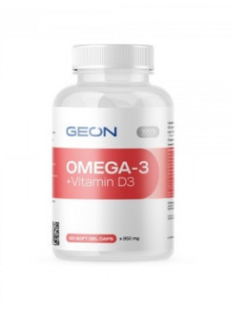 GEON OMEGA 3 + D3 120 капсул