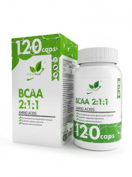 NaturalSupp BCAA 500 мг 2:1:1 60 капсул
