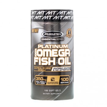 Muscletech Essential Series Platinum 100% Omega Fish Oil  100 капсул