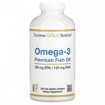 California Gold Nutrition Omega-3 Premium Oil 1000  240 