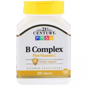 21st Century B Complex Plus Vitamin C 100 таблеток