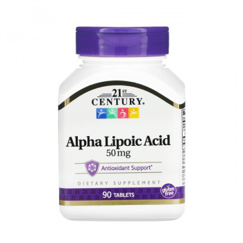 21st Century ALA (alpha lipoic acid) 50 мг 90 таблеток