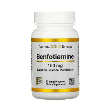 California Gold Nutrition Benfotiamine (Бенфотиамин) 150 мг 30 вег. капсул