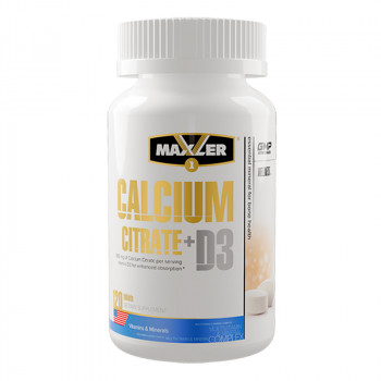 Maxler Calcium citrate + D3 120 таблеток