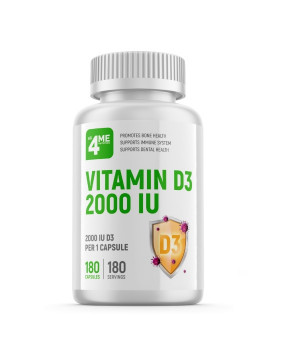 All 4ME Nutrition Vitamin D3 2000 IU 180 капсул