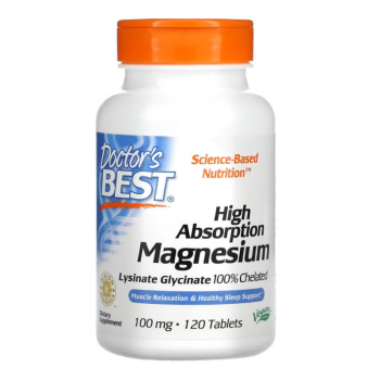 Doctor’s Best High Absorption Magnesium 100 мг 120 таблеток