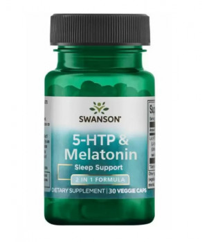 Swanson Ultra 5-Htp & Melatonin 30 веганских капсул