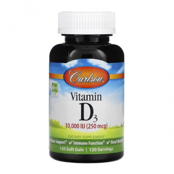 Carlson Vitamin D3 10000 IU (250 mcg) 120 капсул