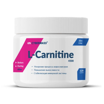 С.Г. до 24.06.23 Cybermass L-carnitine powder 120 грамм