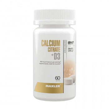 Maxler Calcium citrate + D3 60 таблеток