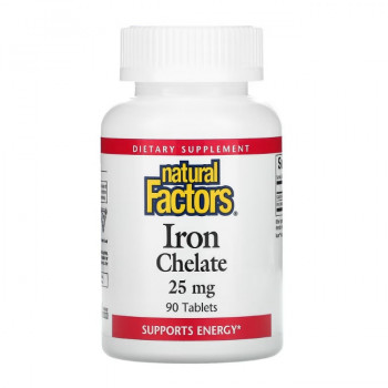 Natural Factors Iron Chelate 25 мг 90 таблеток