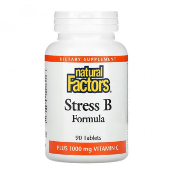 Natural Factors Stress B Formula Plus 1000 mg Vitamin C 90 таблеток
