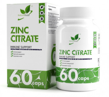 NaturalSupp Zinc citrate 60 капсул
