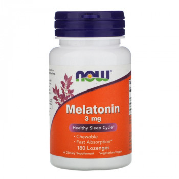 NOW Melatonin 3 мг 180 ледендов