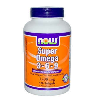 NOW Foods Super Omega 3-6-9 1200 мг 90 капсул