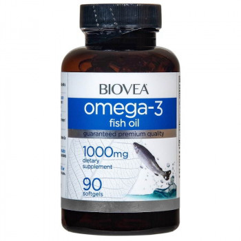 BIOVEA Omega-3 1000 mg (No lemon oil) 90 капсул