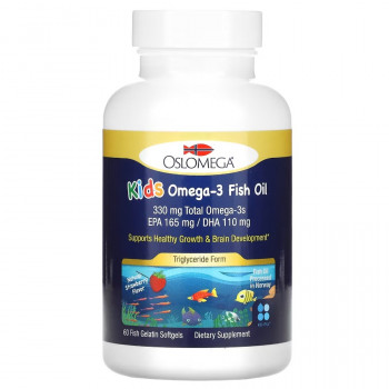 Oslomega Kids Omega-3 Fish Oil 60 капсул