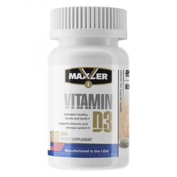 Maxler Vitamin D3 1200МЕ (30 мкг) 180 таблеток