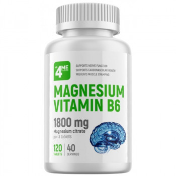 All 4ME Nutrition Magnesium Vitamin B6 120 таблеток