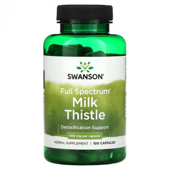 Swanson Full Spectrum Milk Thistle 500 мг 30 капсул