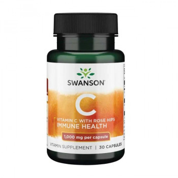 С.Г. до 01.12.22 Swanson Vitamin C 1000 mg with Rose Hips 30 капсул