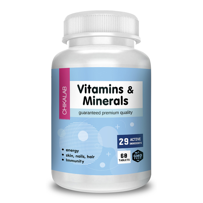 CHIKALAB Multivitamins and Minerals 60 таблеток