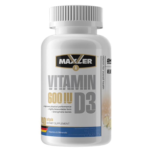Maxler Vitamin D3 600МЕ (15 мкг) 240 капсул